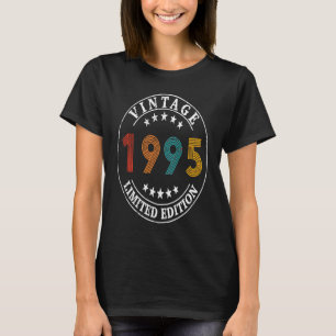 28 jaar oude Vintage 1995 28e verjaardag T-shirt