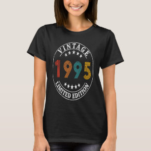 28 jaar oude Vintage 1995 28e verjaardag T-shirt