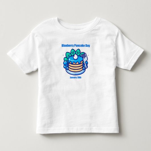 28 jan - Blauwe bessen Pannenkoekendag Kinder Shirts (Voorkant)