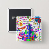 28 januari, Birthday Square Button (Voorkant /achterkant)