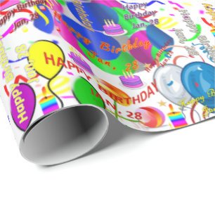 28 januari, cadeaupapier voor thuisdag