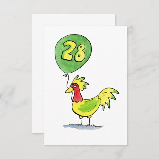 28 KAART (Voorkant / Achterkant)