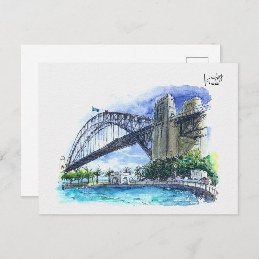 28 : Kirribilli uitkijk Briefkaart (Voorkant / Achterkant)