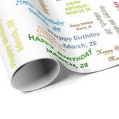 28 maart, cadeaupapier voor cadeautjes (Rol Hoek)