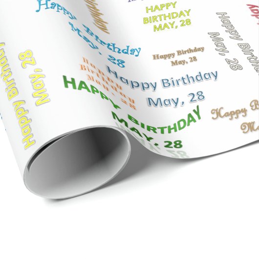 28 mei, cadeaupapier voor cadeautjes (Rol Hoek)