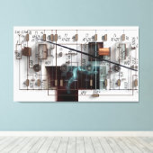 28 MHz Canvas Afdruk (Insitu (Houten vloer))