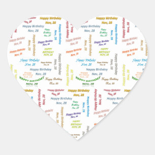 28 november, 28-jarige Sticker