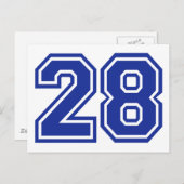 28 - Nummer Briefkaart (Voorkant / Achterkant)