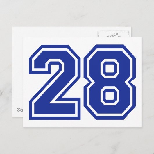 28 - Nummer Briefkaart (Voorkant / Achterkant)