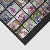 28 Photo Collage Grid - met zwarte achtergrond Tissuepapier (Detail)