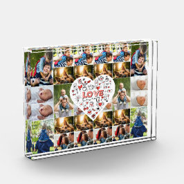 28 Photo Collage Lijst met Liefde Hoor Centerpiece Fotoblokken