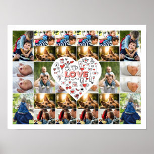 28 Photo Collage Lijst met Liefde Hoor Centerpiece Poster