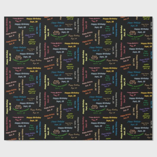 28 september, cadeaupapier (Vlak)