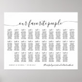 28 Tafel Elegant Onze favoriete Mensen Zitgrafiek Poster (Voorkant)