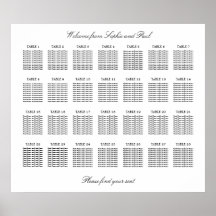 28 Tafel Elegante Minimalistische Zitplaatskaart