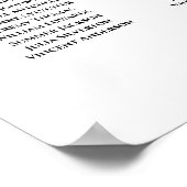 28 Tafel Ivoor Witte rozen Startschema voor wedden Poster (Hoek)