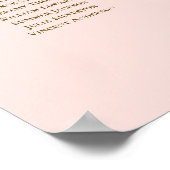 28 Tafel Trouw Stoelenindeling Roze & Goud Poster (Hoek)