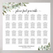 28 Tafel-weduwenkaart Eucalyptus Greenery Poster (Voorkant)
