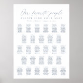 28 tafels Onze favoriete mensen Zitplaatskaart Poster (Voorkant)