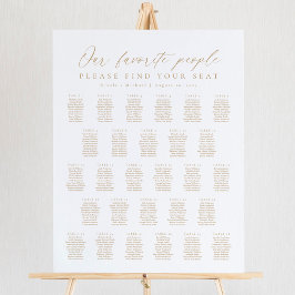 28 tafels Onze favoriete mensen Zitplaatskaart Poster