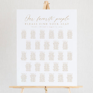 28 tafels Onze favoriete mensen Zitplaatskaart Poster