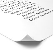 28 tafels Onze favoriete mensen Zitplaatskaart Poster (Hoek)