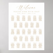 28 Tafels Welkom Zitplaats Chart Poster (Voorkant)
