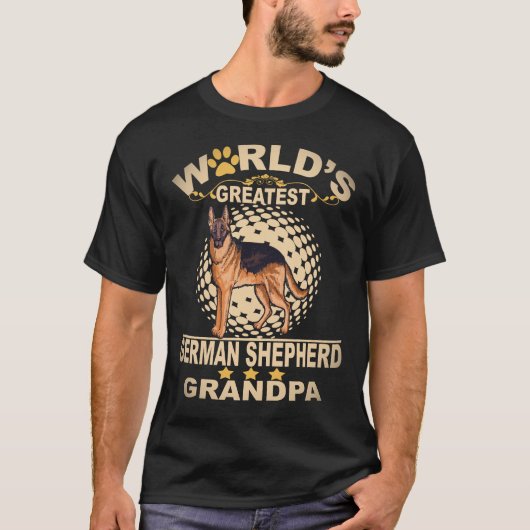 28 Werelds Grootste Duitse Herders Opa Duitse T-shirt (Voorkant)