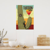 28 x20 Elf Owl in Saguaro - Tucson, Arizona Poster (Keuken)