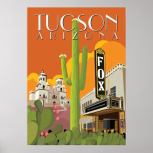 28 x20 inch Fox Theater - Tucson, Arizona Poster
