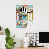 28 x20 inch Sunshine Mile - Tucson, Arizona Poster (Thuiskantoor)