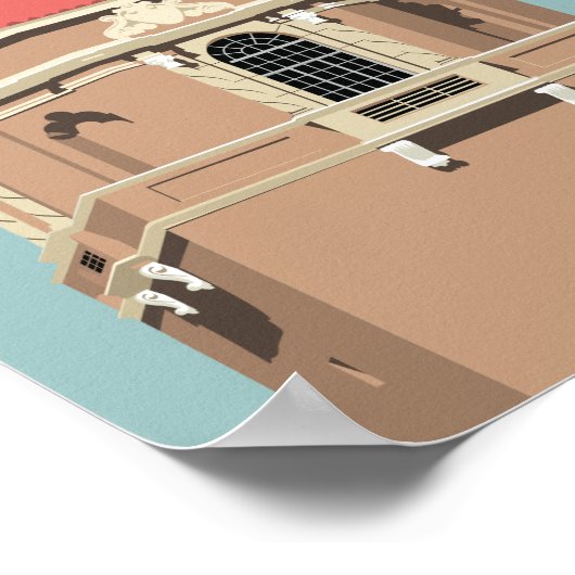 28 x20-inch tapijtschelp poster (Hoek)