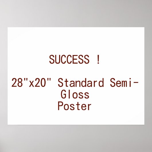 28"x20" Standaard Halfglans Poster (Voorkant)