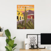 28 x 20 inch Barrio - Tucson, Arizona Poster (Thuiskantoor)