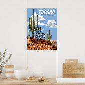 28 x 20 inch Mountain Bike - Tucson, Arizona Poster (Keuken)