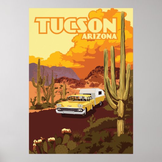 28 x 20-inch reiskamp - Tucson, Arizona Poster (Voorkant)