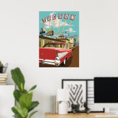 28 x 20 inch Retro Motel Signs - Tucson, Arizona Poster (Thuiskantoor)