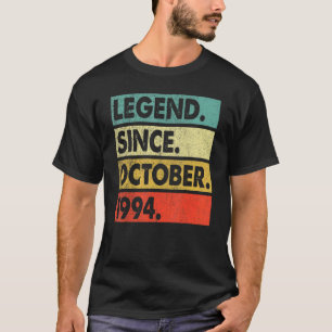 28 Years Old Legend Since October 1994 28th Birth T-shirt