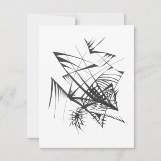 28 Zwarte Witte Abstract Tribale Tattoo Kunst Notitiekaartje
