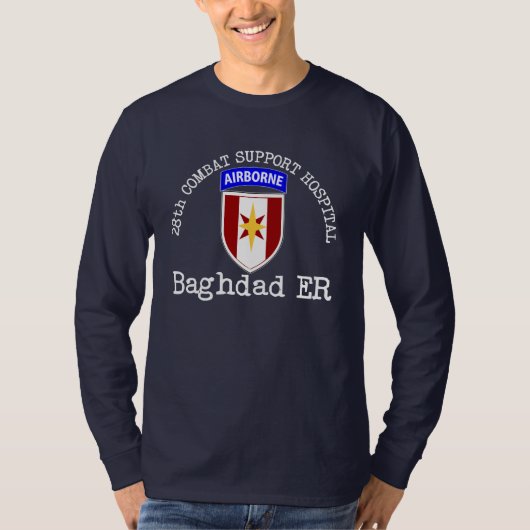28e Combat Support Hospital - Bagdad ER T-shirt (Voorkant)
