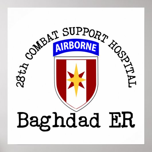 28e CSH Baghdad ER Poster (Voorkant)