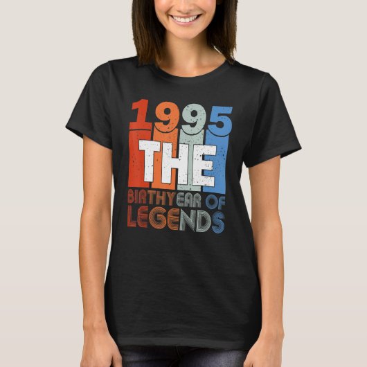 28e geboortedag Shirt geboren in 1995 (Voorkant)