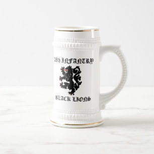 28e INF zwarte leeuwen Bierpul
