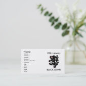 28e inf zwarte leeuwenkaart Roepkaart Contactkaartje (Staand voorkant)