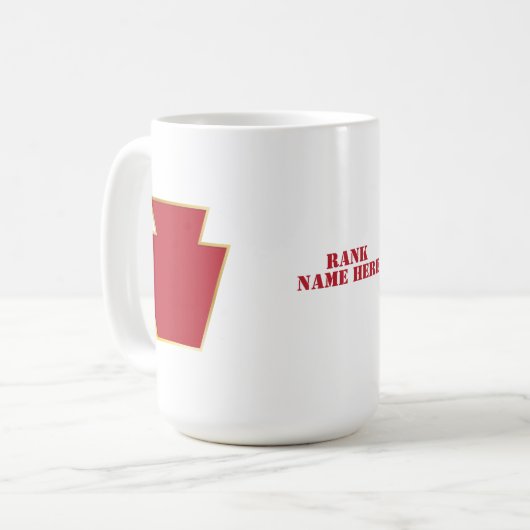 28e Infanteriedivisie Badge Koffiemok (Voorkant links)