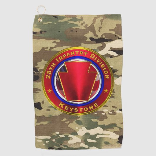 28e infanteriedivisie golfhanddoek (Voorkant)