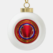 28e infanteriedivisie keramische bal ornament (Voorkant)