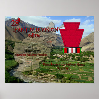 28e infanteriedivisie Poster OEF Veteraan