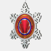 28e infanteriedivisie tin sneeuwvlok ornament (Rechts)