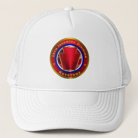 28e infanteriedivisie "trapezium" trucker pet (Voorkant)